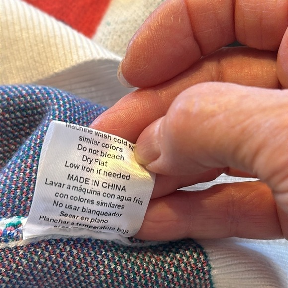 OntWelfth Double Knit Long Sleeve Turtleneck Daisy Flower Graphic Sweater Size M - Picture 13 of 13